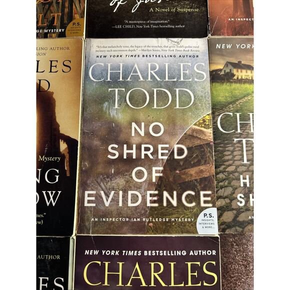 9 Charles Todd Ian Rutledge Mysteries Detective Mystery Fiction Paperback - Picture 6 of 16